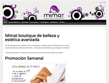 Tablet Screenshot of mimatbelleza.com